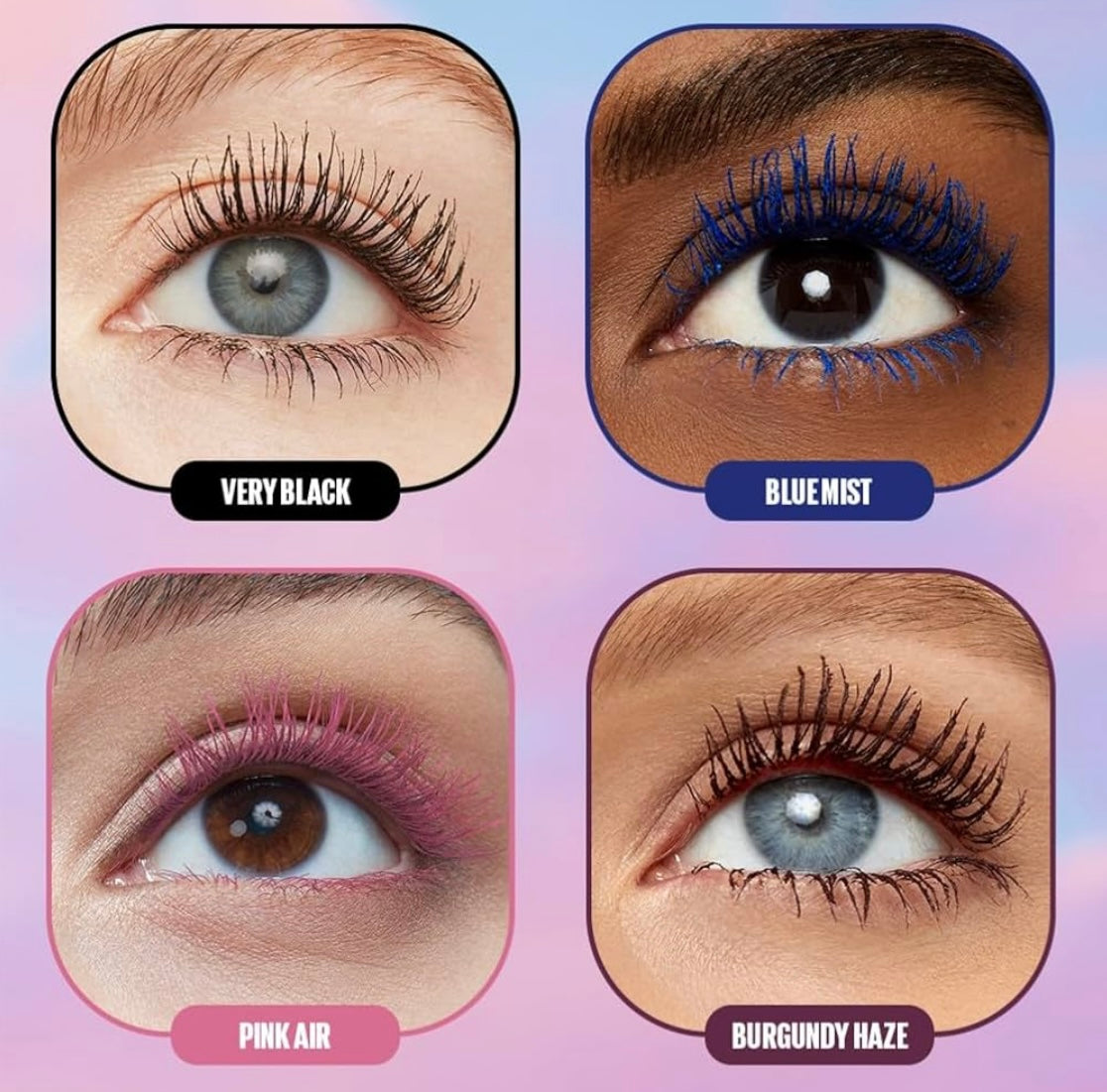 Maybelline New York, Máscara de Pestañas Lash Sensational Sky High con Cepillo Flexible y Extracto de Bambú, Volumen y Longitud Extrema para Pestañas Largas y Definidas, 7.2 ml, Tono 01, Negro