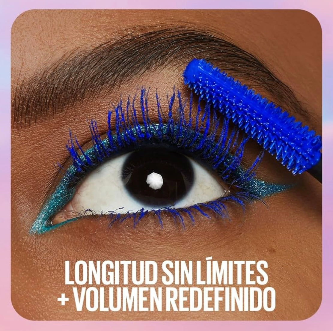 Maybelline New York, Máscara de Pestañas Lash Sensational Sky High con Cepillo Flexible y Extracto de Bambú, Volumen y Longitud Extrema para Pestañas Largas y Definidas, 7.2 ml, Tono 01, Negro